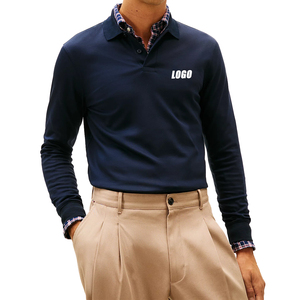 Polo de Corte Regular Marca Privada Crest para Hombre, Opción de Bordado Personalizado, Logotipo en el Pecho, Transpirable, Informal, Premium - Product Image 1