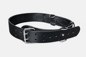 Ceinture Sam Browne en cuir véritable avec bandoulière croisée, style britannique - Product Image 4
