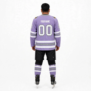 Conjunto de Uniforme Personalizado para Equipo de Hockey sobre Hielo con Jersey de Manga Larga y Pantalones a Juego, Tela Ligera y Ajuste Flexible para Clubes Deportivos - Product Image 2