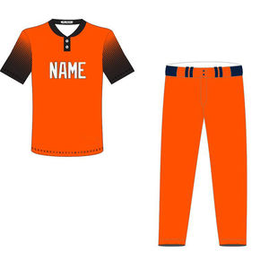 Conjunto de Pantalones y Camiseta de Béisbol de Dos Botones de Alta Calidad, Uniformes de Softbol, Trajes Deportivos Transpirables, Uniforme de Béisbol Sublimado - Product Image 1