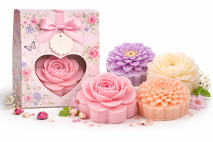 Decorative Rose Flower Soap Gift <b>Set</b> Manufacturer | Scented Bath Soap Private Label | Handcrafted Customizable Soap OEM Exporter - Product Image 2