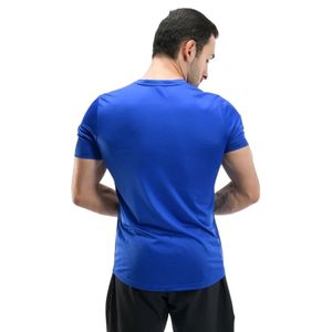 T-shirt à col rond personnalisé bleu royal pour homme, manches courtes, vêtements de sport, course à pied, gym, fabricant OEM, vente en gros, Apparel Co Ltd - Product Image 6