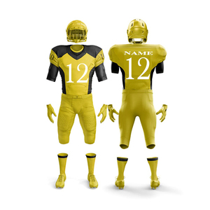 Maillot de football américain personnalisé, vêtements de football respirants, uniforme de football américain élégant, 100% polyester, personnalisable - Product Image 2