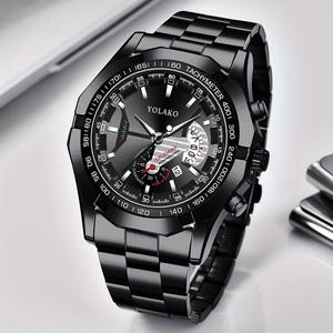 6243 Juego de 3 Relojes de Cuarzo Dorados de Lujo para Hombre, Reloj Deportivo de Moda, Juego de Relojes de Joyería para Hombre - Product Image 6