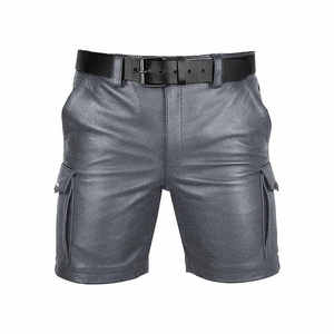 <b>Men's</b> High Waist Button Fly <b>Silk</b> <b>Shorts</b>-Quick Dry & Eco-Friendly Breathable High Street Style - Product Image 6