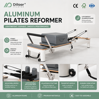 Reformer de Pilates professionnel en aluminium, modèle réglable avec 5/6 ressorts allemands