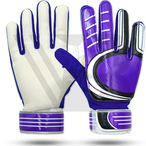 <b>Custom</b> Leather Professional Goalkeeper Gloves High Quality Breathable Adjustable Velcro Closure Non-Slip Waterproof Made - Product Image 4
