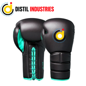 Guantes de Boxeo de Cuero Negro Premium, Impermeables, con Correa Ajustable |   Entrenamiento de Artes Marciales |   Gimnasio de Boxeo, Muay Thai y MMA - Product Image 5