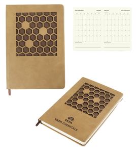 Cuaderno A5 con logotipo personalizado y diseño de ventana, tapa dura de cuero para escribir en Diario, cuaderno económico - Product Image 1