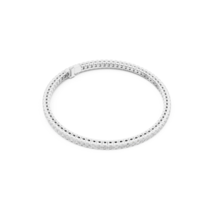 สร้อยข้อมือเพชรทรงปรินเซสคัท 10K โรสโกลด์ ประดับเพชร 76 เม็ด ดีไซน์ทันสมัย สำหรับทั้งชายและหญิง จากคริชนาเมจเวลส์ แฮนด์คราฟท์ เหมาะเป็นของขวัญ - Product Image 6