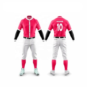 Gran oferta, diseño superior, venta al por mayor, conjuntos de uniformes de béisbol transpirables, sublimación personalizada, impresión Digital, camiseta en blanco - Product Image 6
