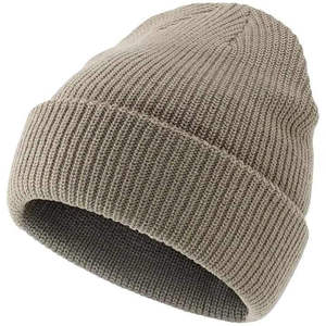 Gorros de Invierno Cálidos de Alta Calidad, Gorro de Punto con Parche de Cuero Personalizado Bordado, Gorro de Esquí 2026 para Adultos, Casual, 100% Acrílico, Unisex - Product Image 2