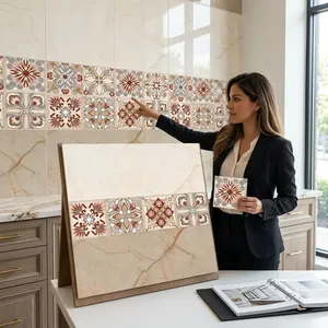 Premium 300x600 White Glossy Ceramic Wall Tile Modern Minimalist Style for High End Corporate Office and Commercial Spaces - Product Image 4