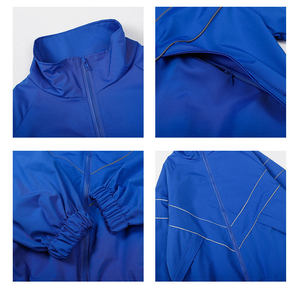 เสื้อแจ็คเก็ตบอมเบอร์แบบมีฮู้ด  ไซส์ใหญ่พิเศษ  คุณภาพสูง ผลิตจากโพลีเอสเตอร์ 100%  สำหรับทุกเพศ  แบบเรียบง่าย  กันลม กันน้ำ  ด้านหน้ามีซิป - Product Image 4