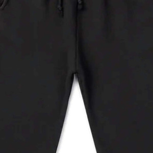 Pantalon de survêtement noir pour homme, taille élastique avec cordon de serrage, style décontracté, en coton tricoté mi-lourd, idéal pour l'automne - Product Image 6