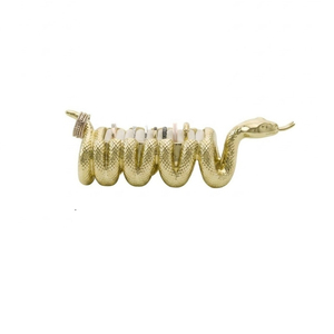 Luxury Gold <b>Snake</b> Ring Holder Display Stand Jewelry Organizer for Home & Vintage Metal Animal Ring <b>Rack</b> Home Decoration Use - Product Image 1