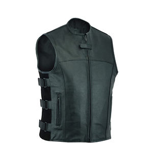 Chaleco de Motocicleta de Cuero para Hombre, Diseño Moderno y Elegante, Resistente al Viento, Talla Grande, Alta Calidad, Impermeable y Transpirable - Product Image 2