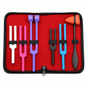 Juego de Diapasones de Aluminio Ponderados de Grado Clínico para Pruebas Sensoriales Nerviosas, Kit de Diagnóstico con Martillo para Examen de Audición ORL - Product Image 4