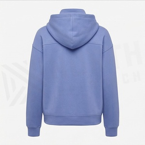 Sudadera con capucha para mujer con bolsillo, forro polar de algodón personalizado, manga larga, cierre de cremallera, tops de invierno para mujer, ropa urbana, color personalizado - Product Image 2