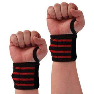 Las muñequeras de levantamiento de pesas con construcción elástica resistente garantizan un soporte confiable para las muñecas durante sesiones de gimnasio intensivas. - Product Image 2