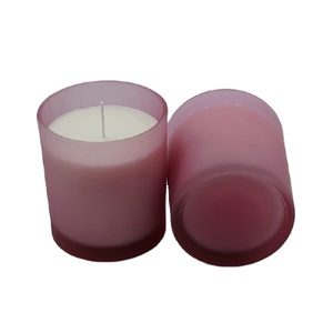 Bougeoirs Lanternes et Bougeoirs En Gros Coloré Givré Ambre Noir Clair Valentine Imprimer À La Main En Verre De Soie Vase - Product Image 3