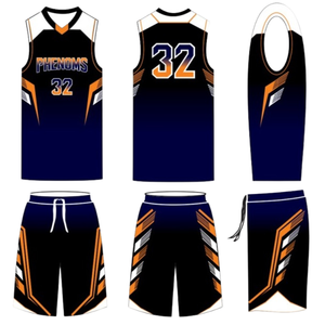Conjunto de Uniforme de Baloncesto Sublimado Personalizado, Transpirable y de Secado Rápido, Camiseta y Pantalones Cortos de Baloncesto OEM, Uniforme de Baloncesto Personalizado - Product Image 5