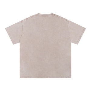 T-shirt Homme 100% Coton Lavé à l'Acide de Haute Qualité, 230 Grammes, Personnalisable OEM avec Logo, Impression Graphique, Broderie et Effet Gonflé - Product Image 2