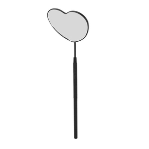 Premium Luxury Personalized Matte Finish Wall Mounted Stainless Steel Eyelash Mirror Ergonomic Textured Grip for Professional - Product Image 1