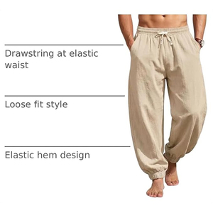 Pantalones Tradicionales Chinos de Wushu, Pantalones de Kung Fu de Algodón y Poliéster, para Entrenamiento de Tai Chi - Product Image 4