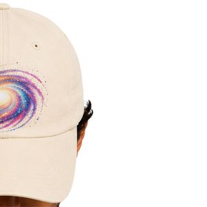 หมวกเบสบอลลายกาแล็กซี่สีขาว ปรับขนาดได้ ผ้าฝ้าย หมวกทรงแด๊ด ดีไซน์อวกาศ แนวสตรีทแวร์ลำลอง ยูนิเซ็กซ์ รับผลิตแบบ OEM ODM ขายส่ง รับสั่งทำ - Product Image 4