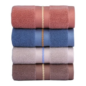 Toalla Facial Personalizada de Lujo, Toalla de Baño de Algodón Suave de Secado Rápido, Textura Lisa, Fabricante al por Mayor, Algodón a Rayas - Product Image 2
