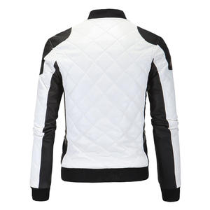 Dernier design, veste en cuir écologique pour homme, col rabattable, en peau de mouton de haute qualité, confortable, coupe-vent, manches longues - Product Image 3