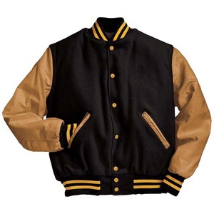 College Baseball Varsity Men's <b>Jackets</b> OEM Custom Made Wool <b>Leather</b> Sleeve High Quality Manufacturer - Product Image 4