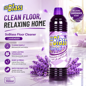 SoBlass Floor Cleaner Liquid 900ml Varian Lavender Floor <b>Detergent</b> Eco Friendly Housekeeping Cleaning Solution Wholesale - Product Image 2