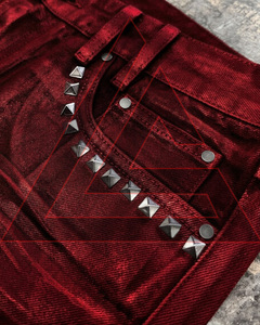 Nouveau Jean en Denim pour Homme, Modèle Designer, Coupe Skinny, Clouté, Effet Usé, Ciré, Coupe Cloche, Coupe Bootcut, Évasé, Baggy, Empilé 2026 - Product Image 6