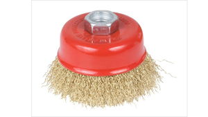 Brass Coated Wire Cup <b>Brush</b> for Rust Removal Polishing Deburring Metal Surface Cleaning Abrasive Tool - Product Image 3