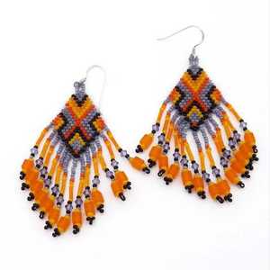 Pendientes Étnicos Clásicos para Mujer, Hechos a Mano, con Cuentas en Forma de Mariposa, Joyería de Cuentas de Semillas, Perlas, Material de Algodón Ligero, Estilo 30 - Product Image 3