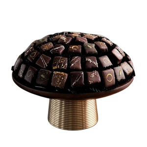 New Best Selling Wooden Top Round Shape Chocolate Plate Free for Serving Chocolate and Dinner Night at Home - Product Image 1