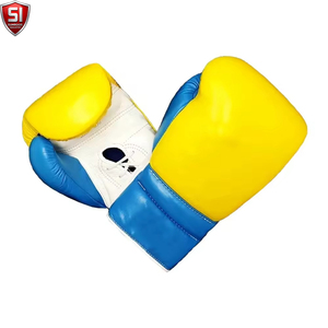 Equipo de Protección para Boxeo SUMROOS INDUSTRY, Material de Cuero y PU, Transpirable, para Entrenamiento, Azul y Amarillo, para Todas las Estaciones - Product Image 5