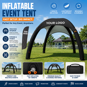 Tente gonflable professionnelle portable pour événements – Installation rapide, idéale pour la publicité, les courses sportives en plein air, les salons professionnels et les festivals - Product Image 2