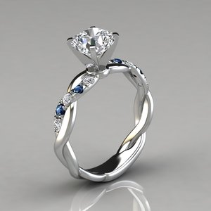Bague classique en diamant de laboratoire 18 carats, 5 mm, 0,5 ct, taille brillant, plaqué rhodium, clarté VVS1, certifiée IGI, bijoux fins pour femmes - Product Image 2