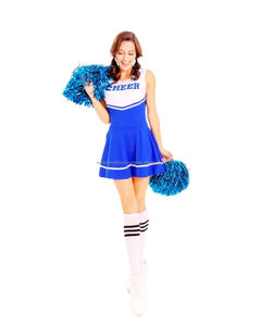 Uniformes de cheerleading personnalisés TASBI INTERNATIONAL 100% polyester imprimés par transfert thermique, poids du tissu 220g, logo frontal - Product Image 6
