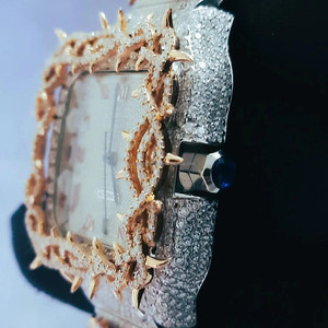 RB Gems Montre à quartz de luxe pour homme 35mm Diamant personnalisable VVS Moissanite Conception mécanique automatique Acier inoxydable Analogique - Product Image 3