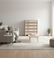 Cadre de lit moderne en bois de manguier éco-responsable à 5 tiroirs, gonflable et pliable, mobilier de chambre à coucher, vente en gros directe d'usine, OEM ODM personnalisé