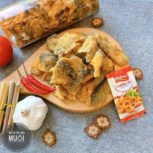 หนังปลาทะเลอบกรอบเวียดนามคุณภาพสูง รสไข่เค็ม บรรจุถุง 1 กก. สินค้าขายดี คุณภาพเยี่ยม - Product Image 1