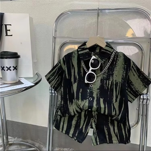 เสื้อยืดแขนสั้นพิมพ์ลายลำลองสำหรับเด็กผู้ชาย อายุ 1-12 ปี ชุดเสื้อผ้าเด็ก ราคาโรงงานถูกพิเศษสำหรับขายส่งช่วงซัมเมอร์ - Product Image 6