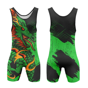 Customized Factory Wholesale High Quality Professional <b>Weightlifting</b> Uniforms Men's Wrestling <b>Singlets</b> Breathable - Product Image 1