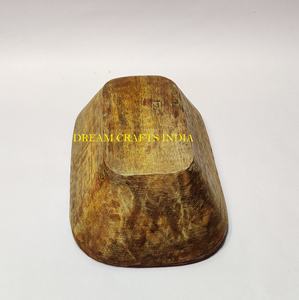 Cuenco de Madera Artesanal Resistente Sin Recubrimiento para Velas y Masa - Recipiente Rústico para Velas DIY y Decoración del Hogar - Product Image 4