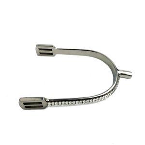 Éperons de cheval personnalisés de haute qualité avec cristaux et diamants, design anglais, en acier inoxydable, pour bottes de cowboy western, confortables et durables - Product Image 2