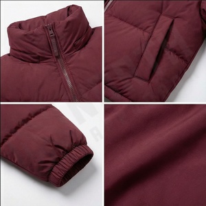 Veste parka d'hiver décontractée pour hommes vente en gros personnalisée à la mode grande taille chaude imperméable à capuche bouffante nylon matériel coton hommes - Product Image 4